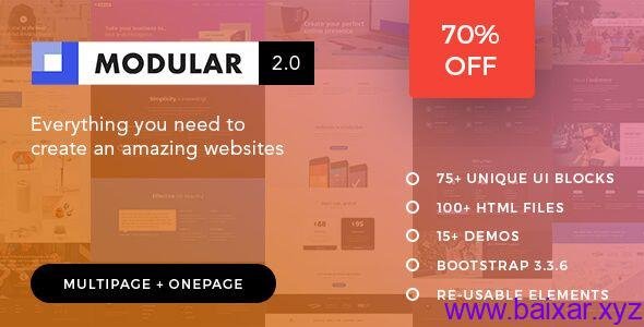 Tema HTML5 Modular Download