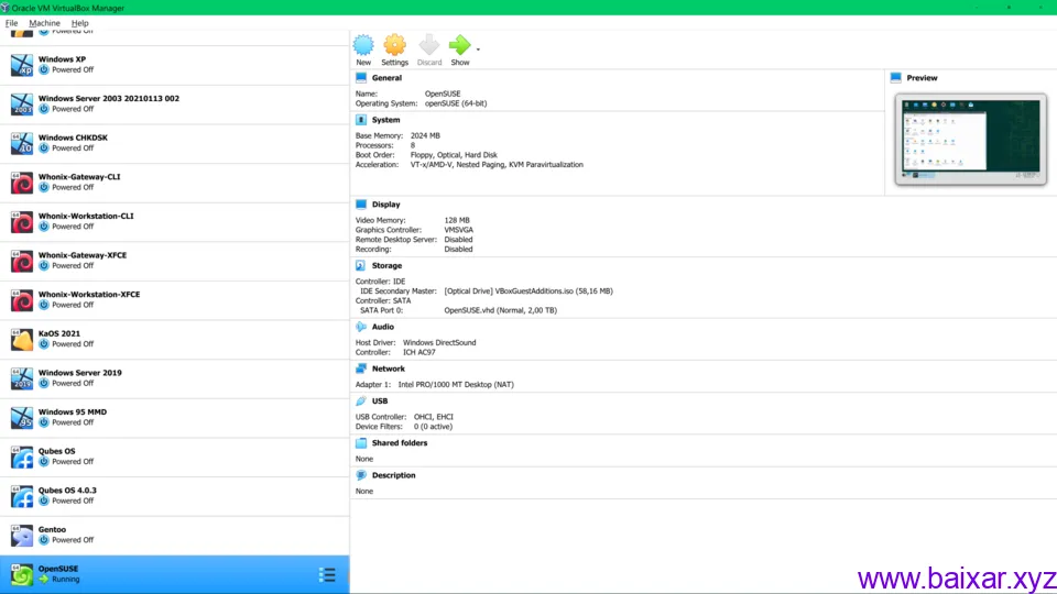 VirtualBox rodando Windows 10 máquina virtual grátis