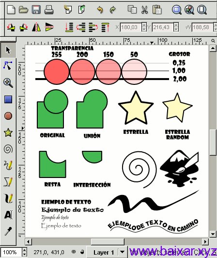 Inkscape em uso